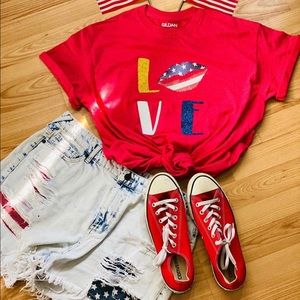 Gold, White , Blue and LOVE